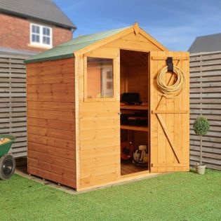 4 X 6 Shiplap Apex - Front Windows Shed