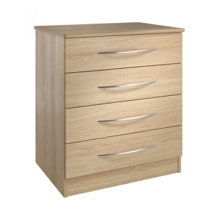 Banbury 4 Drawer Wide Chest in Lissa Oak