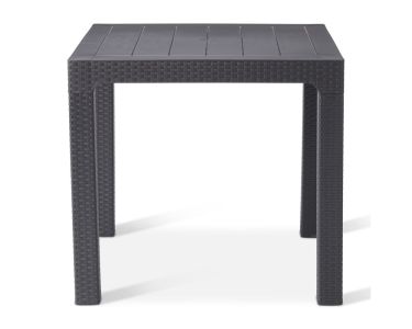 San Francisco Square 4 Seater Table In Anthracite