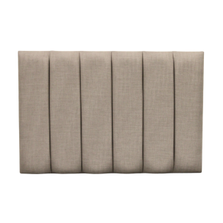 4' Peony Deluxe Stripe Headboard  Small Double Linoso Cream