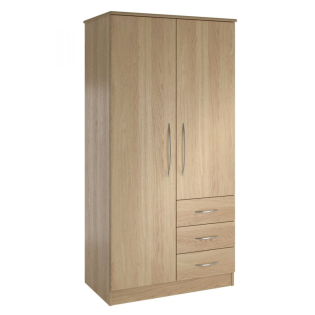 Banbury Combi Wardrobe in Lissa Oak