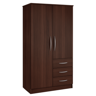 Banbury Combi Wardrobe in Opera Walnut