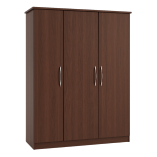 Banbury Triple Wardrobe in Opera Walnut