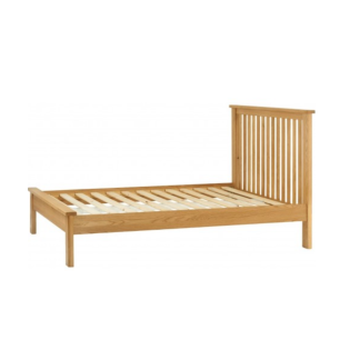 Oak Portland Wooden Bed - 3ft/4'6"