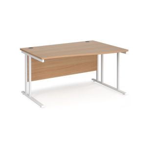 Right Hand Wave Desk 1400mm Wide