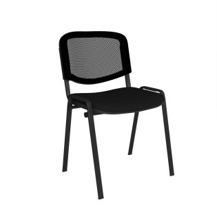 Mesh Stackable Chair With No Arms
