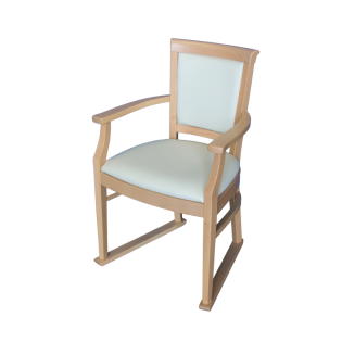 Taranto Dining Chair with Arms and Skis