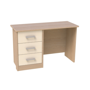 Voyage Dressing Table in Lissa Oak with Cream Drawers