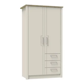 Signet Combi Wardrobe in Cashmere and Mountain Oak