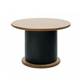 Samson Pedestal Round Dining Table - Additional 25KG Weighted in Oak