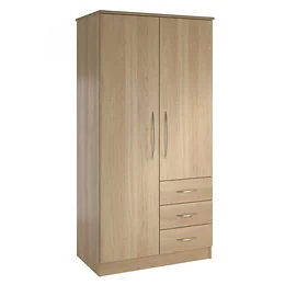 Banbury Combi Wardrobe in Lissa Oak