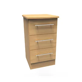 Urban 3 Drawer Bedside in Modern Oak