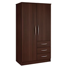 Banbury Combi Wardrobe in Opera Walnut