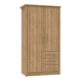 Signet Combi Wardrobe in Mountain Oak