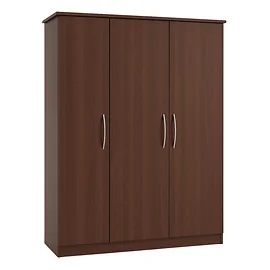 Banbury Triple Wardrobe in Opera Walnut