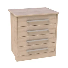 Voyage 4 Drawer Wide Chest in Sandbeech