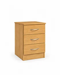 Banbury 3 Drawer Bedside in Lissa Oak